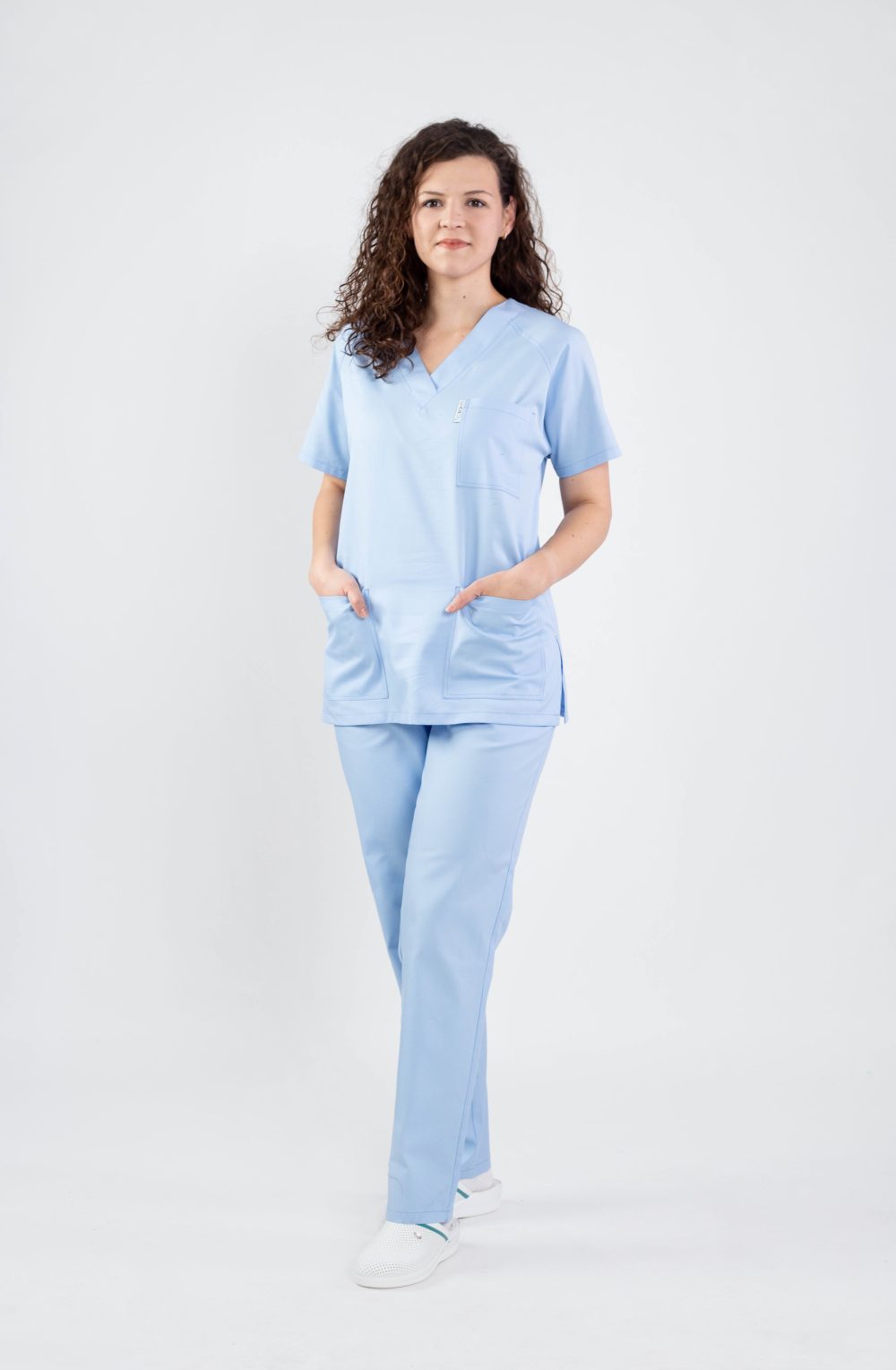 costum medical doua piese colorat