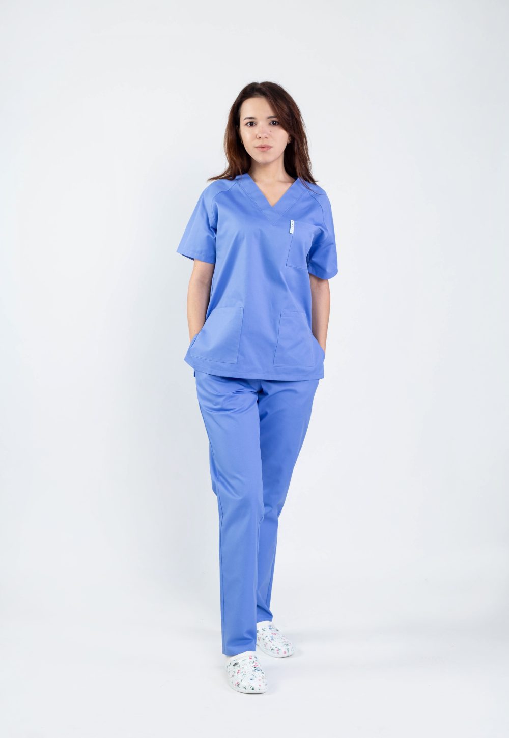 costum medical doua piese colorat