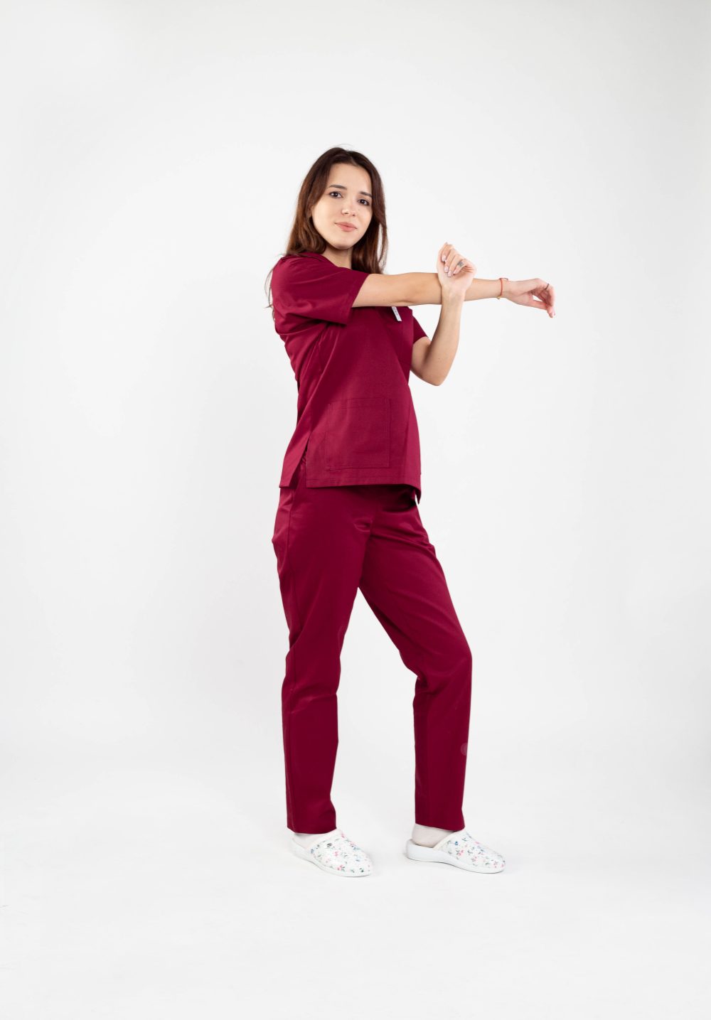 costum medical doua piese colorat