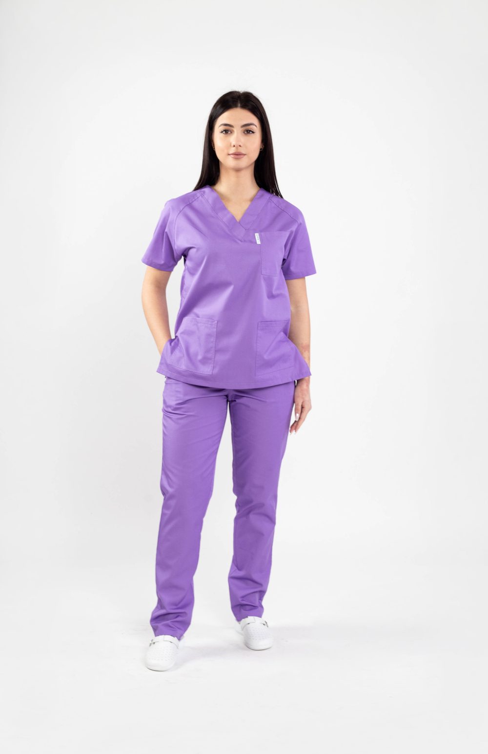 costum medical doua piese colorat