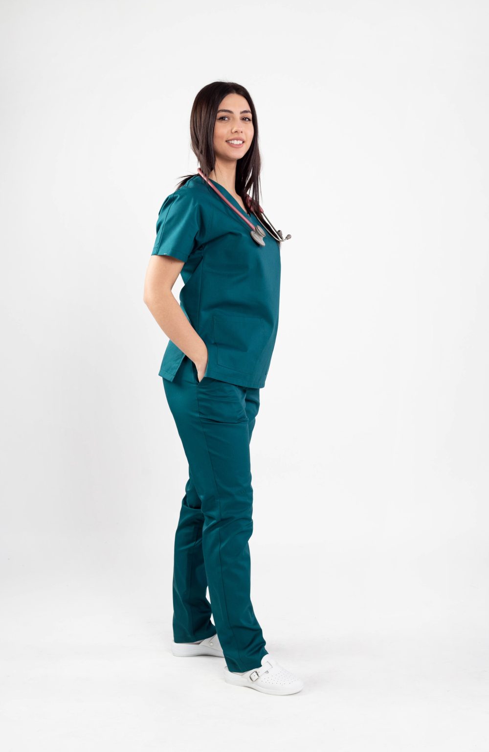 costum medical doua piese colorat