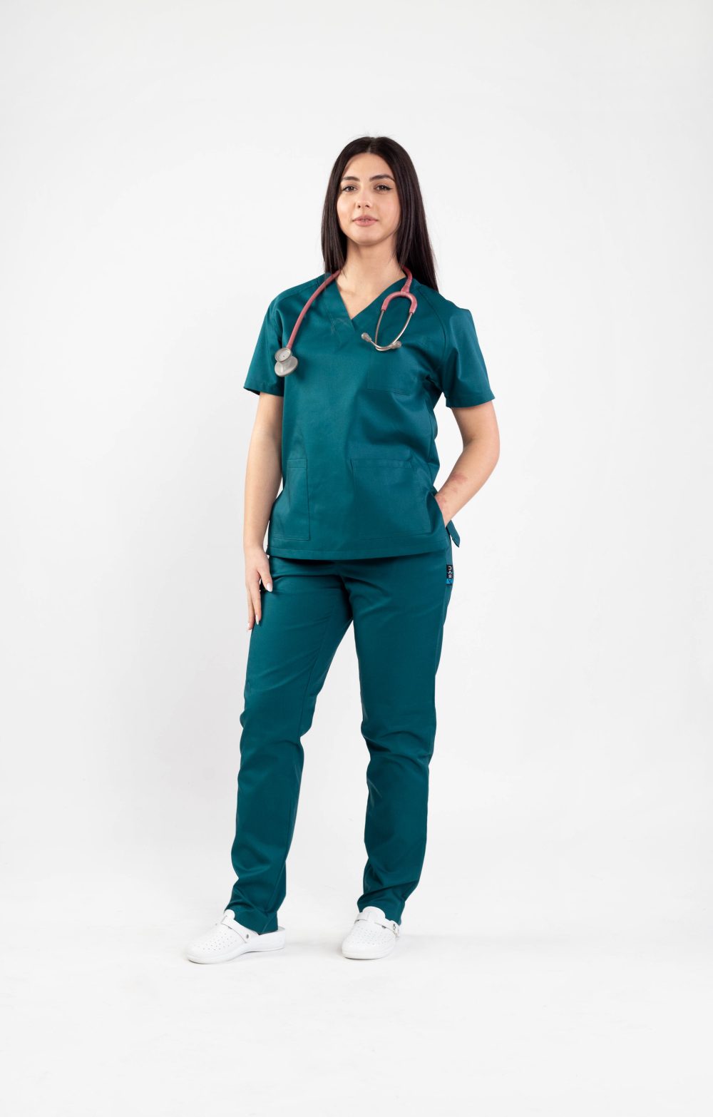 costum medical doua piese colorat