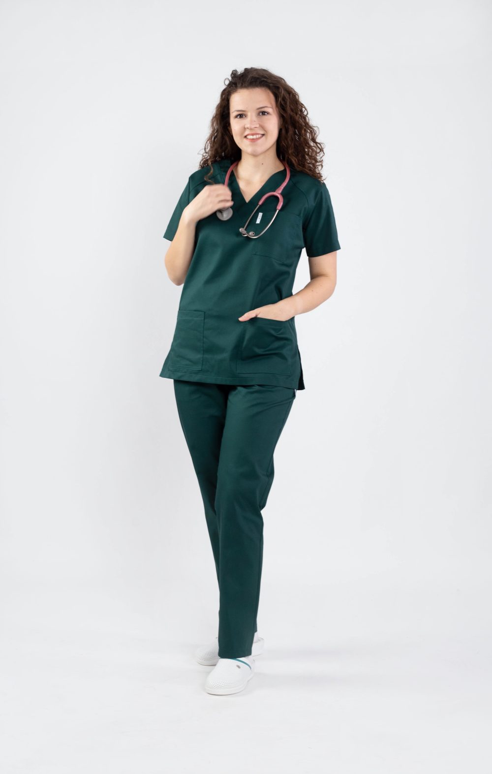 costum medical doua piese colorat